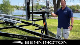 Choosing A Pontoon Boat Trailer  Bennington DockTalk [upl. by Jew19]