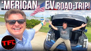 Heres What Its Like To Roadtrip amp CHARGE The New All ELECTRIC Ford F150 Lightning Part 1 of 2 [upl. by Ynnavoj863]