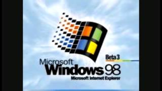 Microsoft Windows 98 Beta 3 1998 Logoff and Shutdown Sound 2 Pitches [upl. by High]