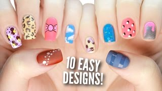 10 Easy Nail Art Designs For Beginners The Ultimate Guide 3 [upl. by Richella]