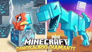 SOBREVIVÍ 100 DÍAS como un DINOSAURIO DIAMANTE en MINECRAFT HARDCORE [upl. by Fernand815]