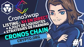 Cryptocom CRONOS  CRONASWAP  X4 en DIRECT et Yield Farming du CRONA  Episode 04 [upl. by Nnaitak738]