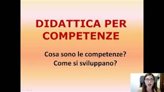 DIDATTICA PER COMPETENZE prepariamocialFIT [upl. by Dnomyaw338]