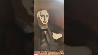 Master copy painting of John singer Sargents Henry James painting art [upl. by Serica22]