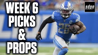 NFL Week 6 Picks Updates Props and Best Bets  Drew amp Stew [upl. by Nho]