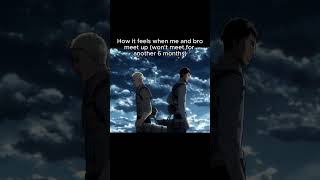 Relatable Anime「 Reiner and Bertholdt Edit 」pt158 Attack On Titan anime real fypシ [upl. by Neret]