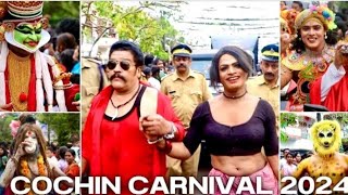 cochin carnival 2024 കണ്ടാലോ 😇 fortkochi new year celebration kochikkari newyear2024celebration [upl. by Eednim]