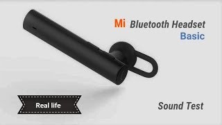 Mi Noise Cancelling Bluetooth Headset BASIC Real life Sound Test [upl. by Assirrec]