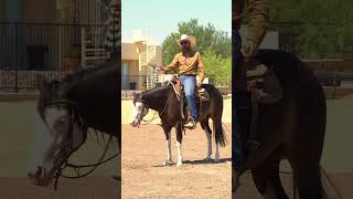 Pay attention to how much direct rein you use reining reiningmasterclass horsetrainingtips [upl. by Franci]