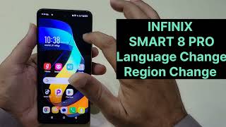 Infinix Smart 8 Pro Language And Region change [upl. by Ruiz]