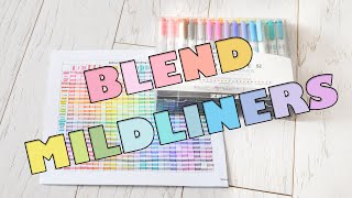 Make More Colors Mildliner Highlighters Blending with 25 Zebra Creative Markers [upl. by Hsejar]