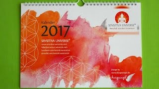 Der neue SENSITIVA UNIVERSE® Jahreskalender 2017 mit Monatsenergien aus 5 Kartendecks ♥ [upl. by Ardiek]