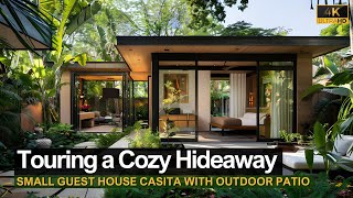 Touring a Cozy Hideaway Small Guest House Casita with Sliding Glass Doors and Outdoor Patio [upl. by Woodruff]