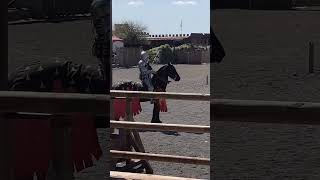 Watching the jousting at Kryal Castle Ballarat Australia jousting joust kryalcastle ballarat [upl. by Leva200]