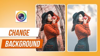 How to Change Background Effects  PhotoDirector App Tutorial [upl. by Petrina907]