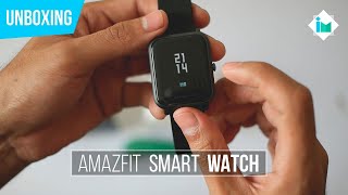 Xiaomi Amazfit Smartwatch  Unboxing en español [upl. by Kaylil]