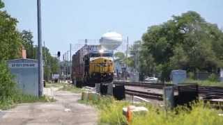 CSX  7328 amp CEFX  1039 On West Line [upl. by Unhsiv22]