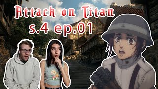 Attack on Titan  Season 4 Episode 1 REACTION [upl. by Higley]