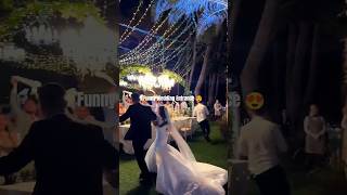 Fun wedding entrance wedding weddinginspiration weddingdress bride groom pleasesubscribe ♥️ [upl. by Behre410]