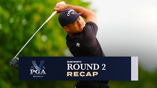 2024 PGA Championship ROUND 2 RECAP Xander Schauffele 12 holds solo lead  CBS Sports [upl. by Kinchen]