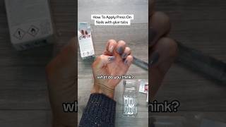 THE EASIEST WAY How to apply Press On Nails with Glue Tabs nails shorts beauty [upl. by Esilanna]