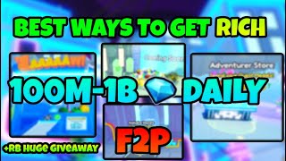 💎BEST WAYS TO GET SUPER RICH IN Pet Simulator 99  Rainbow Huge Giveaway🤑 [upl. by Eigram]