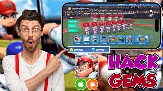 Baseball 9 Hack  How To Get Gems And Coins Free Unlimited Glitch On Baseball 9 MOD 2024 NEW HACK [upl. by Yttik]