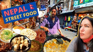 20 UNIQUE Street Foods in Kathmandu NEPAL  Nepali amp Indian Street Food  Nepali Food Tour 🇳🇵 [upl. by Lotsyrk412]