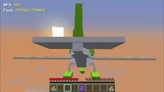 I Became Pilot in Minecraft  flying plane in Minecraft  MrCrayfish Car Mod [upl. by Johm]