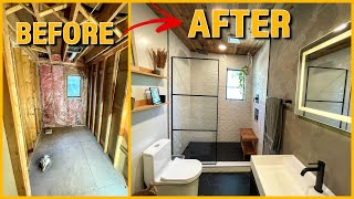 Bathroom Remodel Start to Finish  DIY Renovation TimeLapse [upl. by Latoya476]