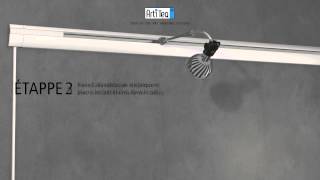 Comment installer la Cimaise combi rail pro light ARTITEQ [upl. by Nnayar]