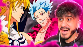 BAN VS DEMON KING MELIODAS  Seven Deadly Sins Season 4 Episode 11 REACTION [upl. by Weld]