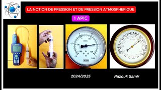 La notion de pression et de pression atmosphérique 1AC [upl. by Sivek]