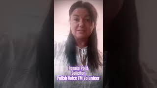 Renata Polit  Solicitor  Polish Voice FM volunteer [upl. by Aiuhsoj187]