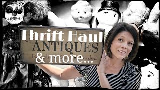 Selling Vintage or Hoarding Thrift Haul Antique Mall Finds Booth Restock Creepy Crafting amp more [upl. by Yendys]