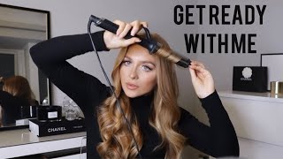 GET READY WITH ME  MY GO TO CURLS [upl. by Nyltiak]