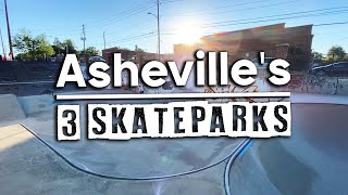 Asheville Skateparks  Asheville North Carolina Skateboarding 2021 [upl. by Marba702]