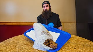 THE BIGGEST DONAIR KEBAB CHALLENGE IN CANADATHE DONAIROSAURUS REX  BeardMeatsFood [upl. by Stila]