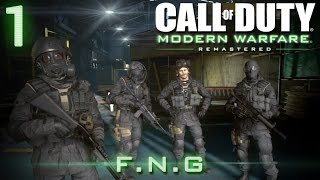 Call of Duty 4 Modern Warfare Remastered  Veteran quotFNGquot  Playthrough 1 [upl. by Aneloj]