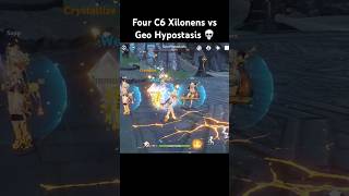 Four C6 Xilonens vs Geo Hypostasis xilonen genshinimpact hoyocreators [upl. by Eelyk]