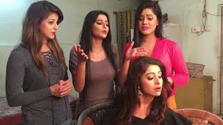 Milan Tithi  Behind the scenes  Bonu  Alivia  Debjani  Ushasi [upl. by Odeen]