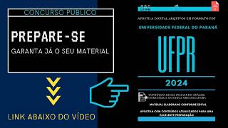 Apostila UFPR Bibliotecário 2024 [upl. by Mindi]