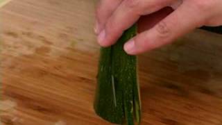 Cooking Tips  How to Julienne Zucchini [upl. by Roehm]