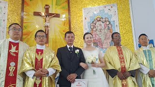 Pemchuinao H amp Lansing Jelly Nuptial Mass on 19th Oct 2024 at Sacred Heart Church Hungpung [upl. by Mcleroy]