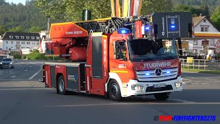 Bienenmarktübung verletzter Schausteller auf Achterbahn und Feuer auf dem Bienenmarkt Michelstadt [upl. by Bax356]