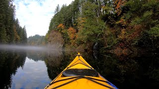 Fall Kayaking  Estacada Lake Oregon [upl. by Goerke]