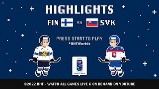 Highlights  Finland vs Slovakia  2022 IIHFWorlds [upl. by Mears861]