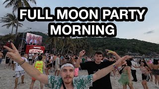 Koh Phangan Happy new year 2024 full moon after party morning vibe [upl. by Hamel]