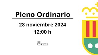 PLENO ORDINARIO 28 NOVIEMBRE de 2024 [upl. by Idorb]