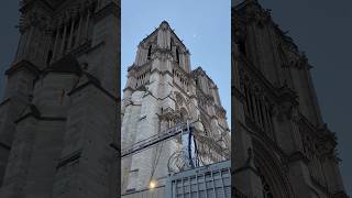 Notre dame cathedral under construction in 2023 waewnokouan แววนกอ้วน paris notredame [upl. by Bela180]